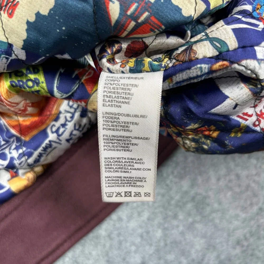 Robert Graham Jacket Mens XXL Burgundy Faux Suede Snap Front Pocket